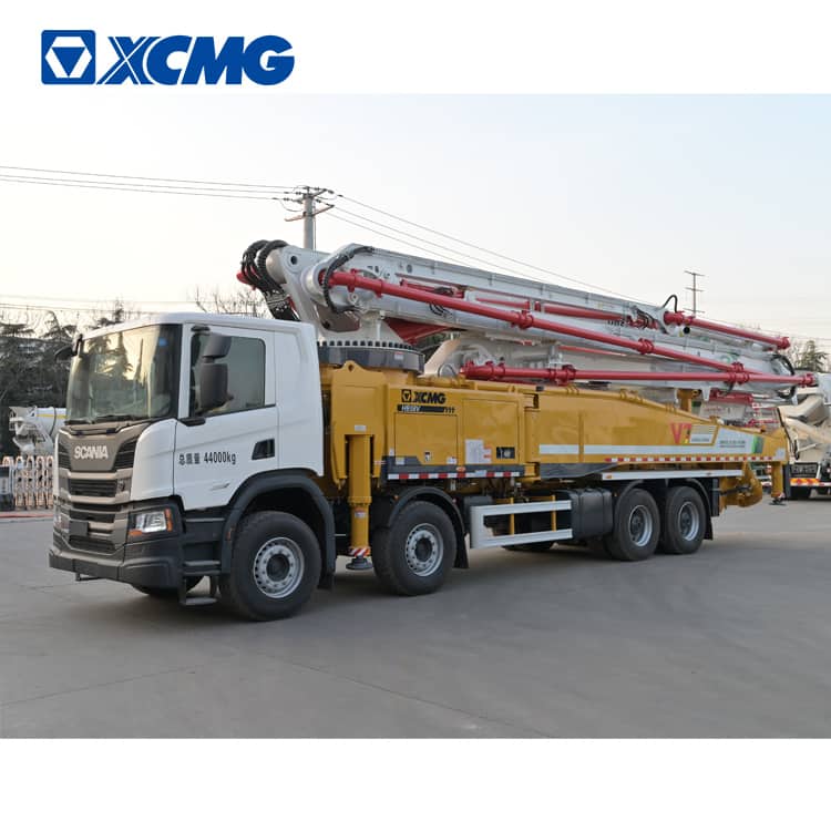 XCMG Schwing concrete pump truck HB58V China new 58m concrete truck with scania chassis for sale